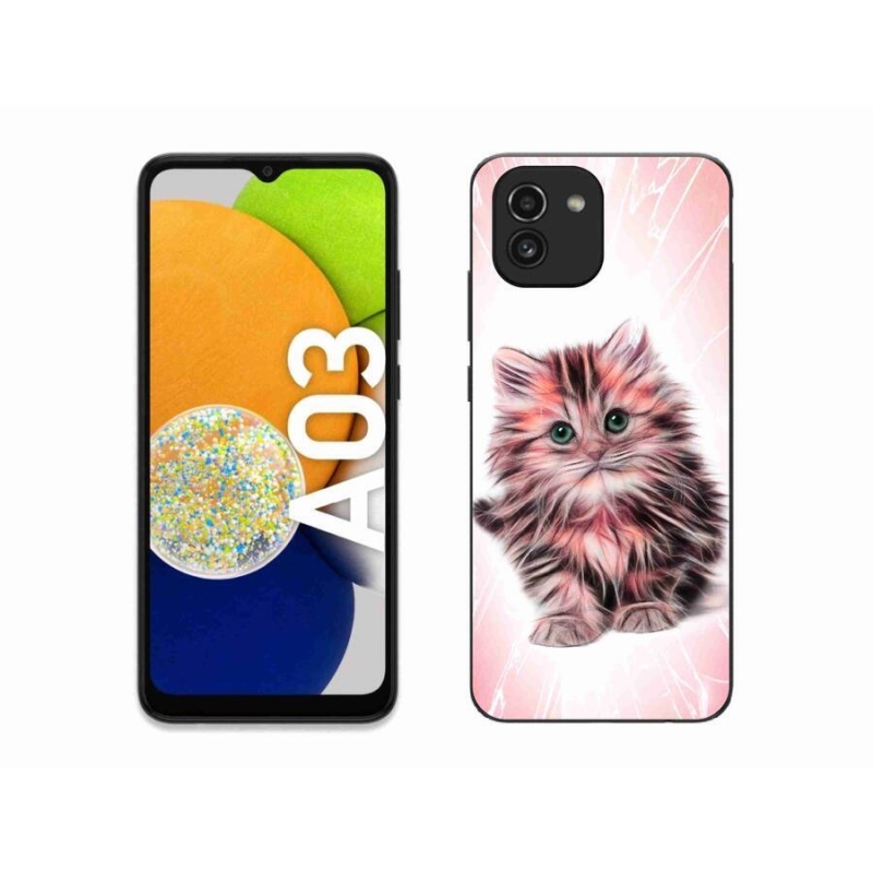 Gélový kryt mmCase na mobil Samsung Galaxy A03 - roztomilé mačiatko