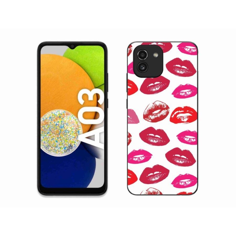 Gélový kryt mmCase na mobil Samsung Galaxy A03 - pery