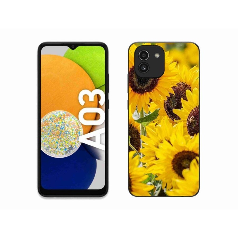 Gélový kryt mmCase na mobil Samsung Galaxy A03 - slnečnica