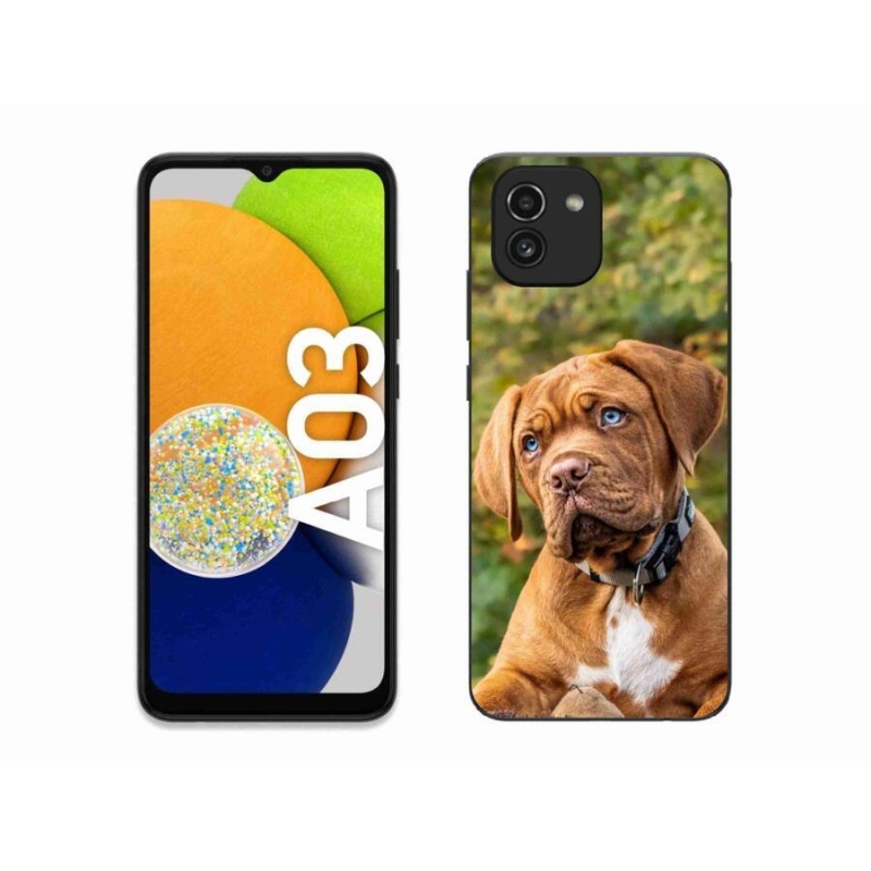 Gélový kryt mmCase na mobil Samsung Galaxy A03 - šteňa