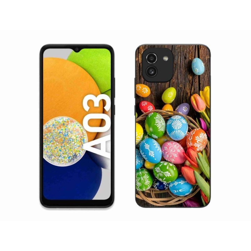 Gélový kryt mmCase na mobil Samsung Galaxy A03 - veľkonočné vajíčka