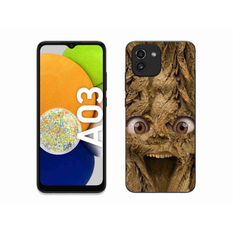 Gélový kryt mmCase na mobil Samsung Galaxy A03 - veselý strom s očami