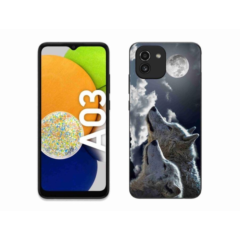 Gélový kryt mmCase na mobil Samsung Galaxy A03 - vlci