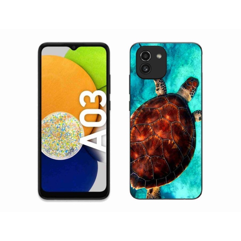 Gélový kryt mmCase na mobil Samsung Galaxy A03 - korytnačka