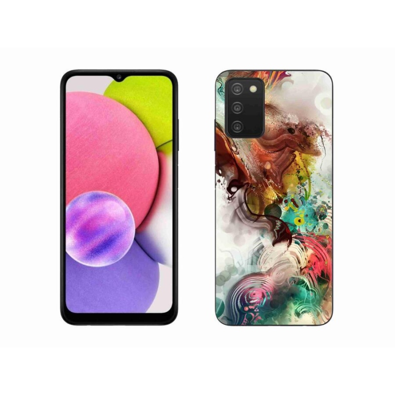 Gélový kryt mmCase na mobil Samsung Galaxy A03s (166.6 x 75.9 x 9.1) - abstrakt 1