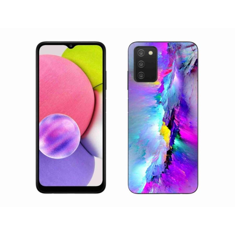 Gélový kryt mmCase na mobil Samsung Galaxy A03s (166.6 x 75.9 x 9.1) - abstrakt