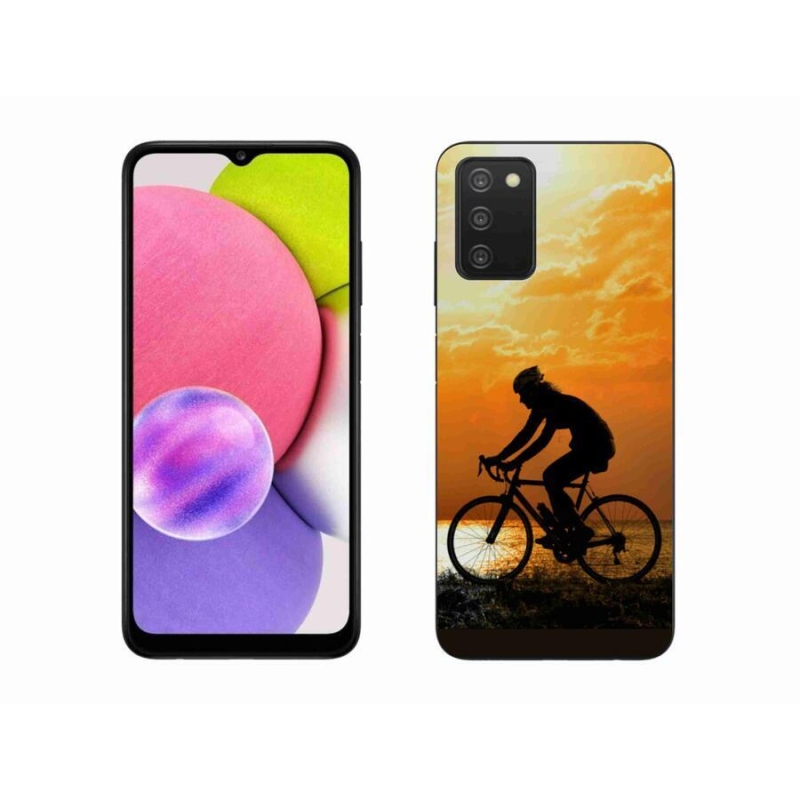 Gélový kryt mmCase na mobil Samsung Galaxy A03s (166.6 x 75.9 x 9.1) - cyklovýlety