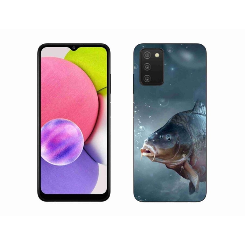 Gélový kryt mmCase na mobil Samsung Galaxy A03s (166.6 x 75.9 x 9.1) - kapor a bublinky