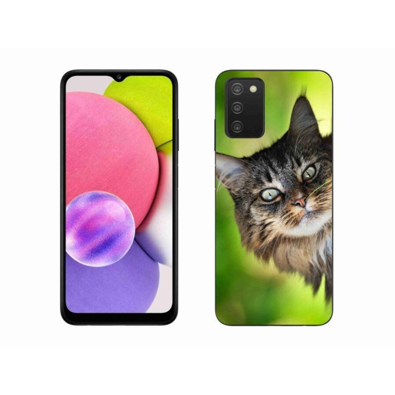 Gélový kryt mmCase na mobil Samsung Galaxy A03s (166.6 x 75.9 x 9.1) - mačka 3