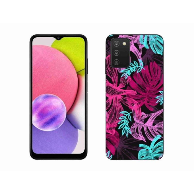 Gélový kryt mmCase na mobil Samsung Galaxy A03s (166.6 x 75.9 x 9.1) - kvety 1