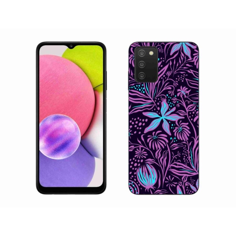 Gélový kryt mmCase na mobil Samsung Galaxy A03s (166.6 x 75.9 x 9.1) - kvety 2