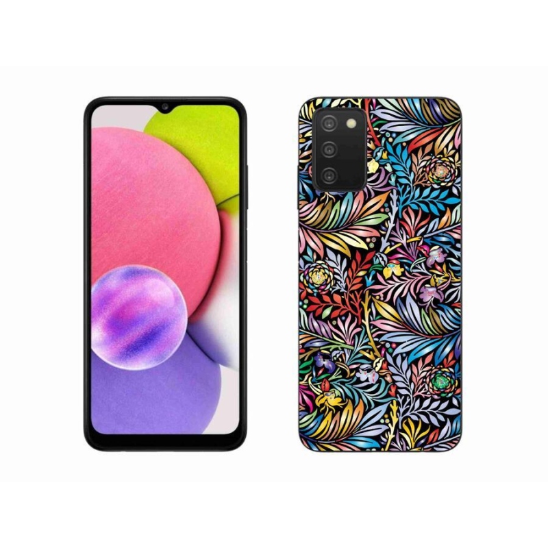 Gélový kryt mmCase na mobil Samsung Galaxy A03s (166.6 x 75.9 x 9.1) - kvety 5