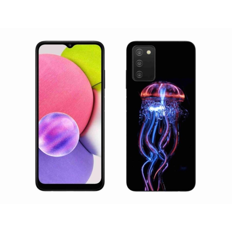 Gélový kryt mmCase na mobil Samsung Galaxy A03s (166.6 x 75.9 x 9.1) - medúza