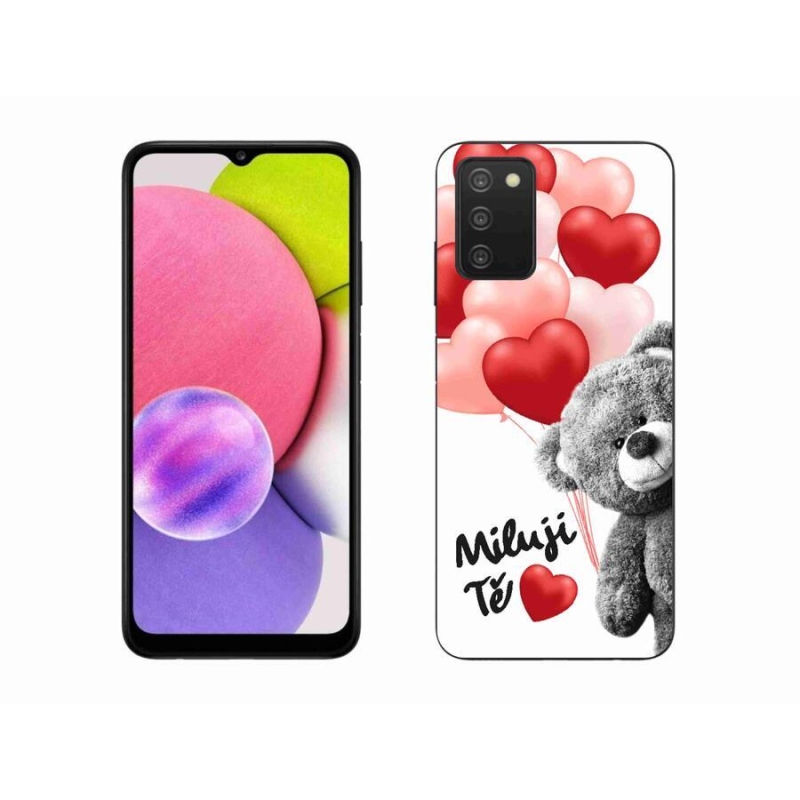 Gélový kryt mmCase na mobil Samsung Galaxy A03s (166.6 x 75.9 x 9.1) - milujem Ťa