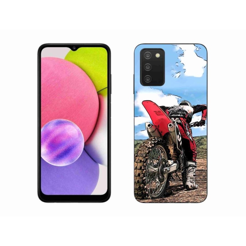 Gélový kryt mmCase na mobil Samsung Galaxy A03s (166.6 x 75.9 x 9.1) - moto