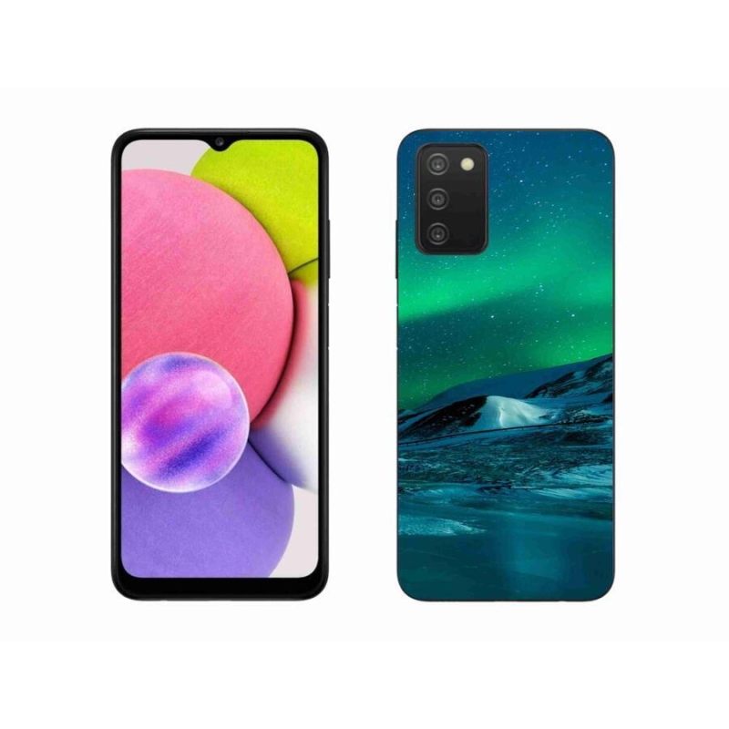 Gélový kryt mmCase na mobil Samsung Galaxy A03s (166.6 x 75.9 x 9.1) - polárna žiara