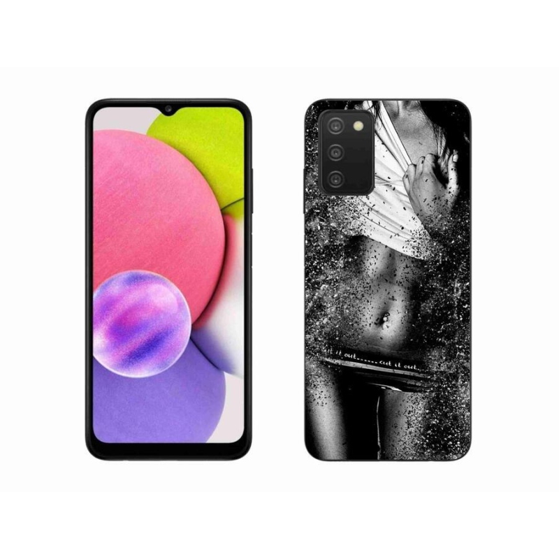 Gélový kryt mmCase na mobil Samsung Galaxy A03s (166.6 x 75.9 x 9.1) - sexy žena 1