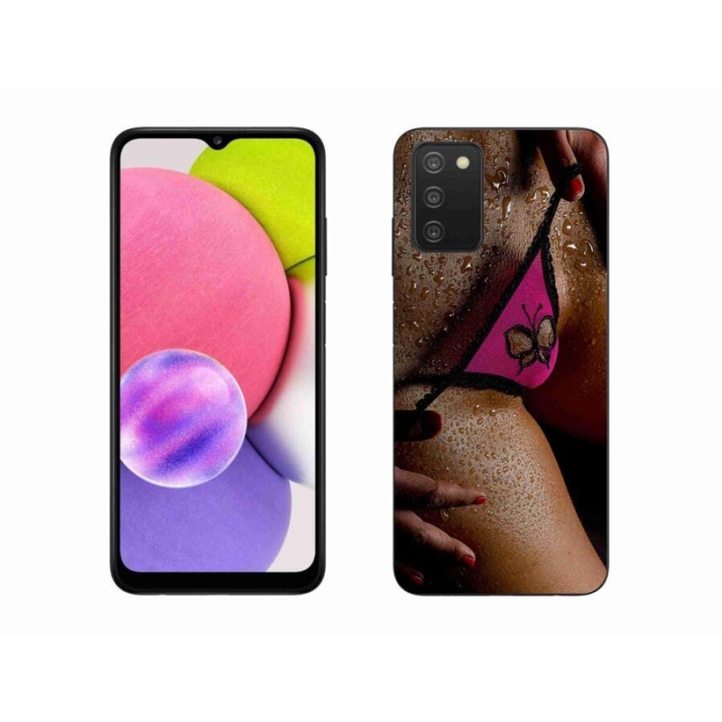 Gélový kryt mmCase na mobil Samsung Galaxy A03s (166.6 x 75.9 x 9.1) - sexy žena