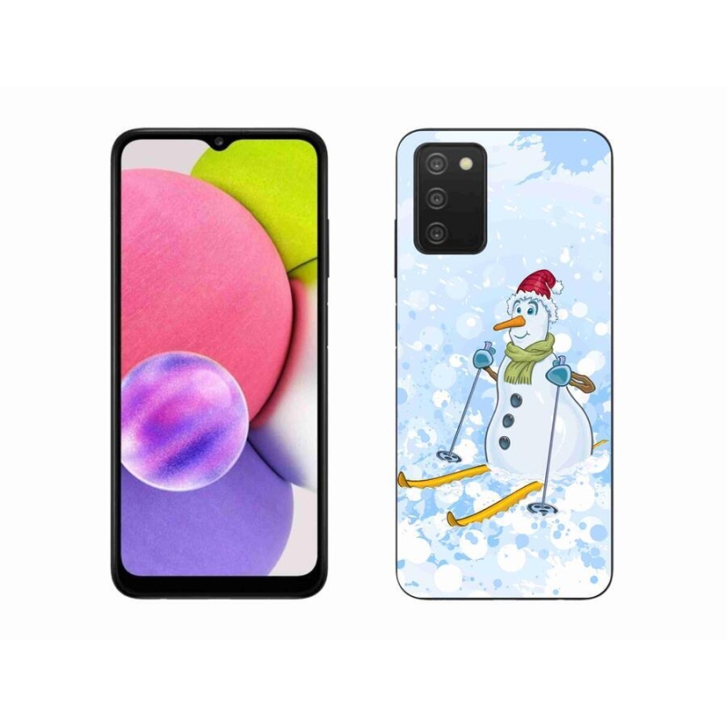 Gélový kryt mmCase na mobil Samsung Galaxy A03s (166.6 x 75.9 x 9.1) - snehuliak