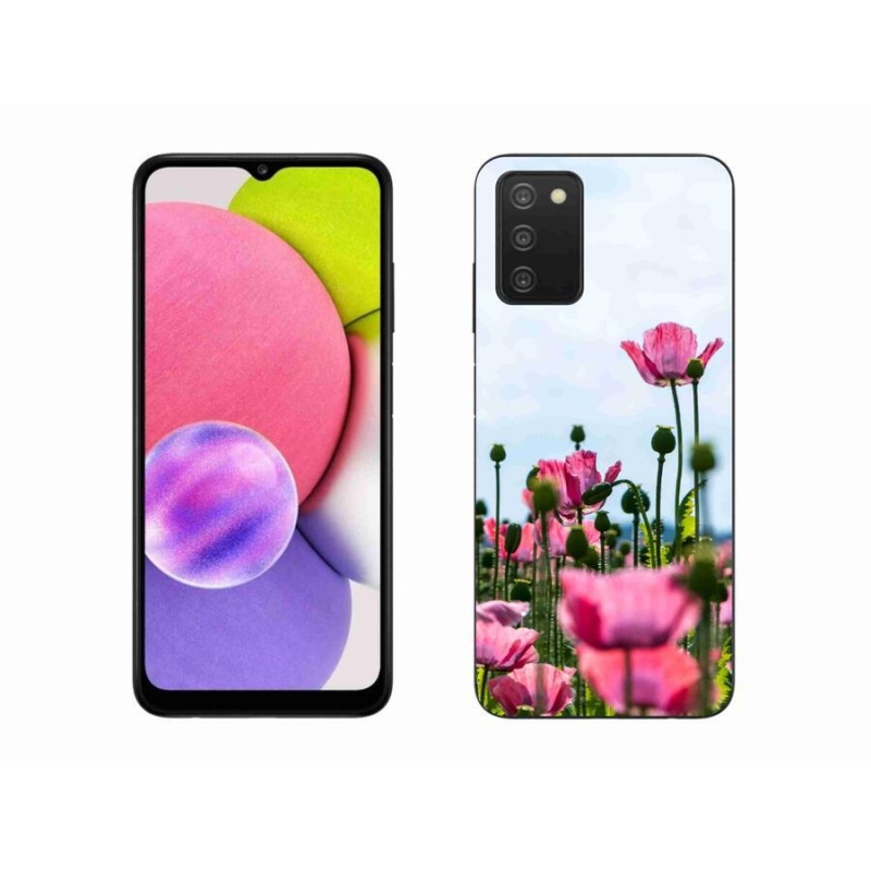 Gélový kryt mmCase na mobil Samsung Galaxy A03s (166.6 x 75.9 x 9.1) - vlčí mak