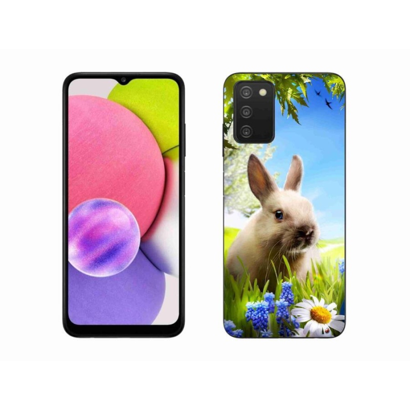 Gélový kryt mmCase na mobil Samsung Galaxy A03s (166.6 x 75.9 x 9.1) - zajačik