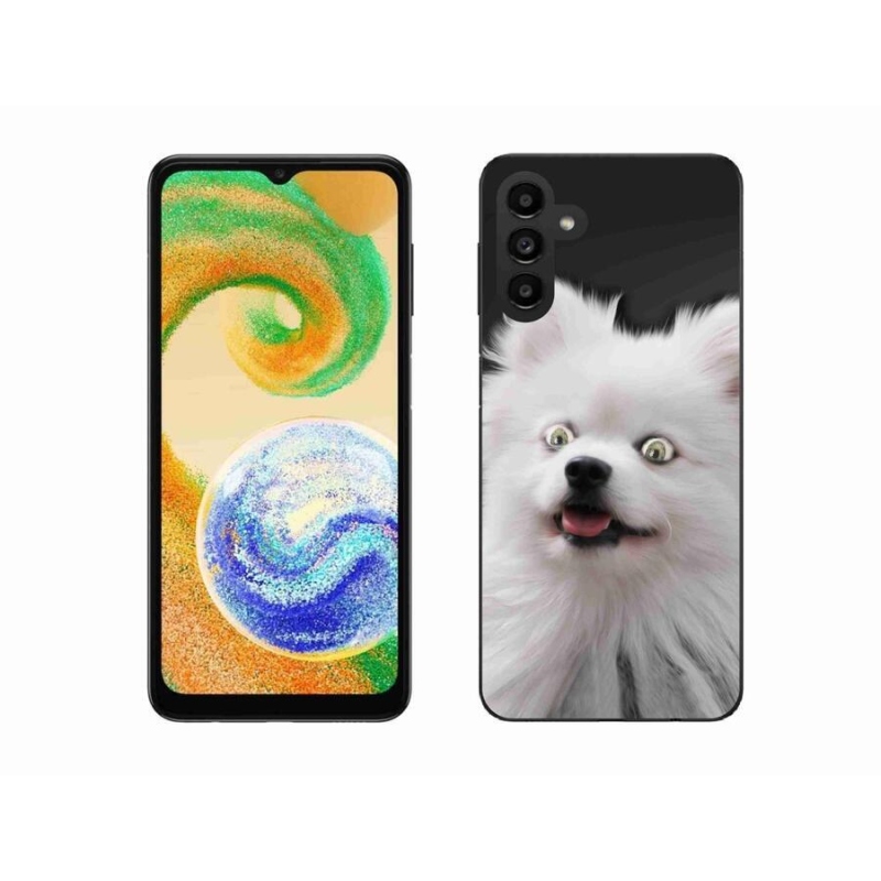 Gélový kryt mmCase na mobil Samsung Galaxy A04s (164.7x76.7x9.1mm) - biely špic