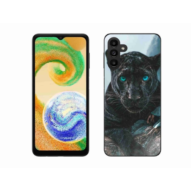 Gélový kryt mmCase na mobil Samsung Galaxy A04s (164.7x76.7x9.1mm) - čierny panter