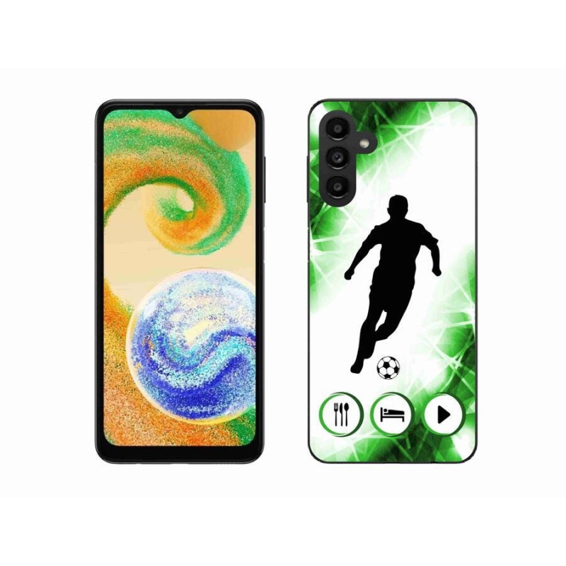 Gélový kryt mmCase na mobil Samsung Galaxy A04s (164.7x76.7x9.1mm) - futbalista