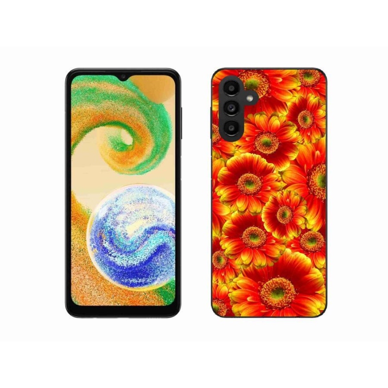 Gélový kryt mmCase na mobil Samsung Galaxy A04s (164.7x76.7x9.1mm) - gerbera 1