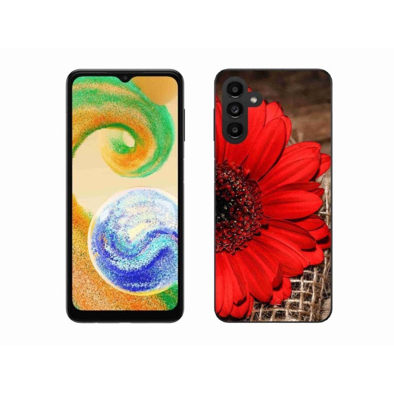 Gélový kryt mmCase na mobil Samsung Galaxy A04s (164.7x76.7x9.1mm) - gerbera