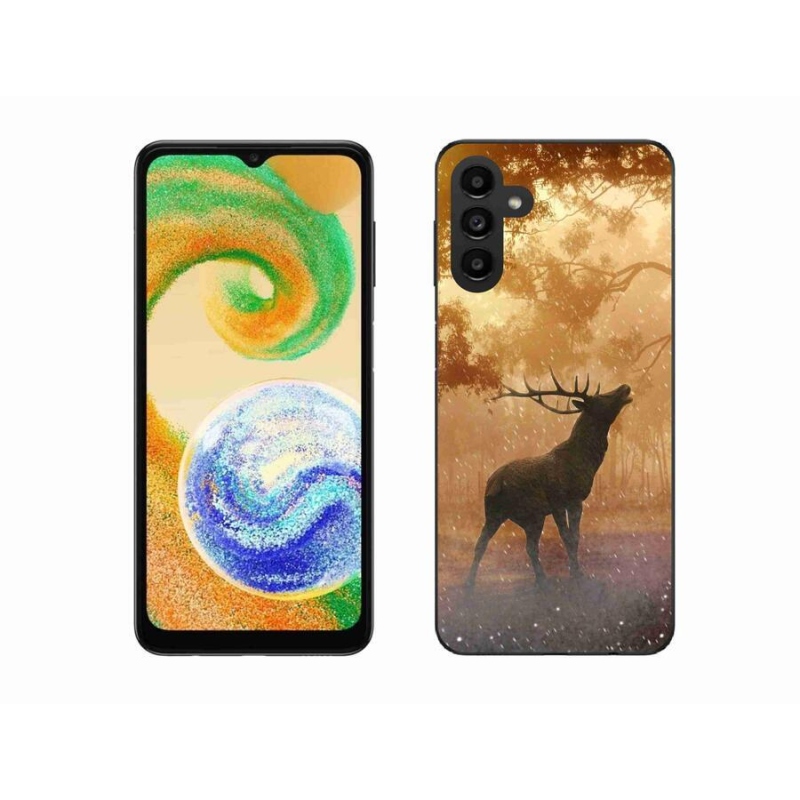 Gélový kryt mmCase na mobil Samsung Galaxy A04s (164.7x76.7x9.1mm) - jeleň v ruji