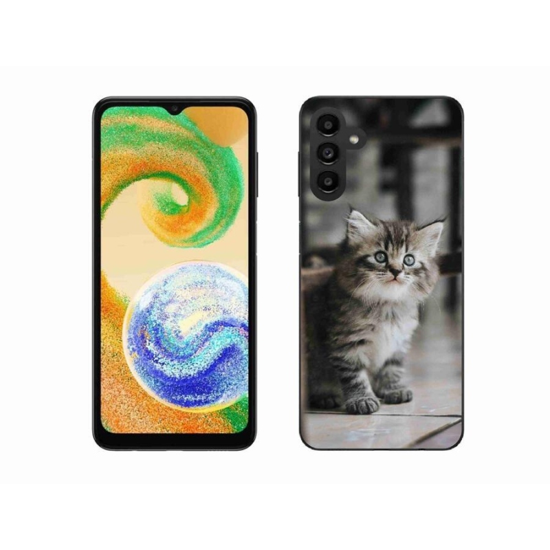 Gélový kryt mmCase na mobil Samsung Galaxy A04s (164.7x76.7x9.1mm) - mačiatko