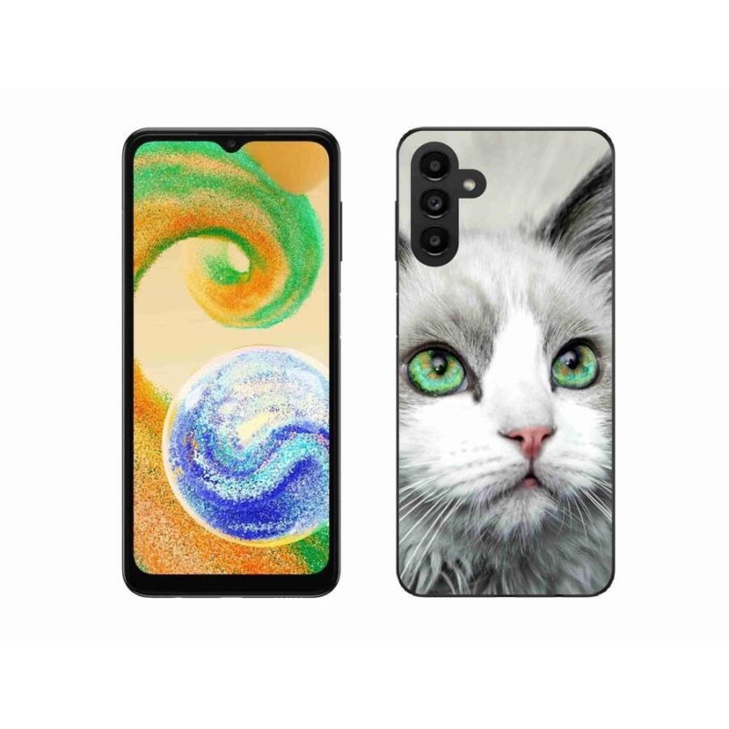 Gélový kryt mmCase na mobil Samsung Galaxy A04s (164.7x76.7x9.1mm) - mačacie pohľad