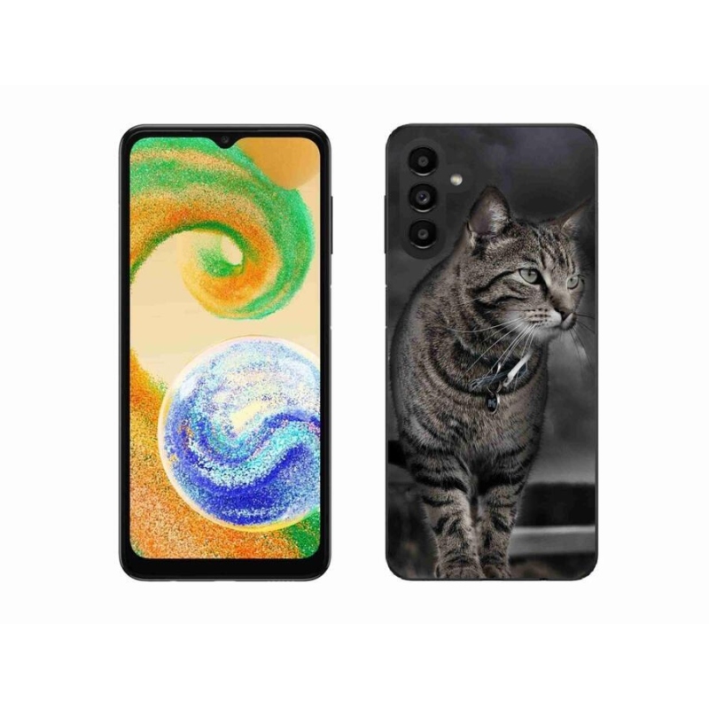 Gélový kryt mmCase na mobil Samsung Galaxy A04s (164.7x76.7x9.1mm) - mačka