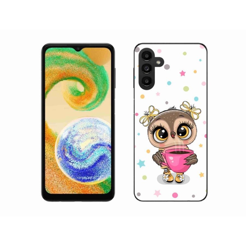 Gélový kryt mmCase na mobil Samsung Galaxy A04s (164.7x76.7x9.1mm) - kreslená sovička