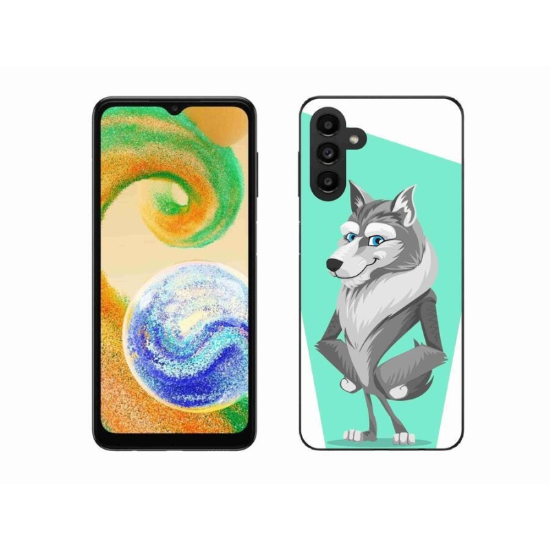 Gélový kryt mmCase na mobil Samsung Galaxy A04s (164.7x76.7x9.1mm) - kreslený vlk