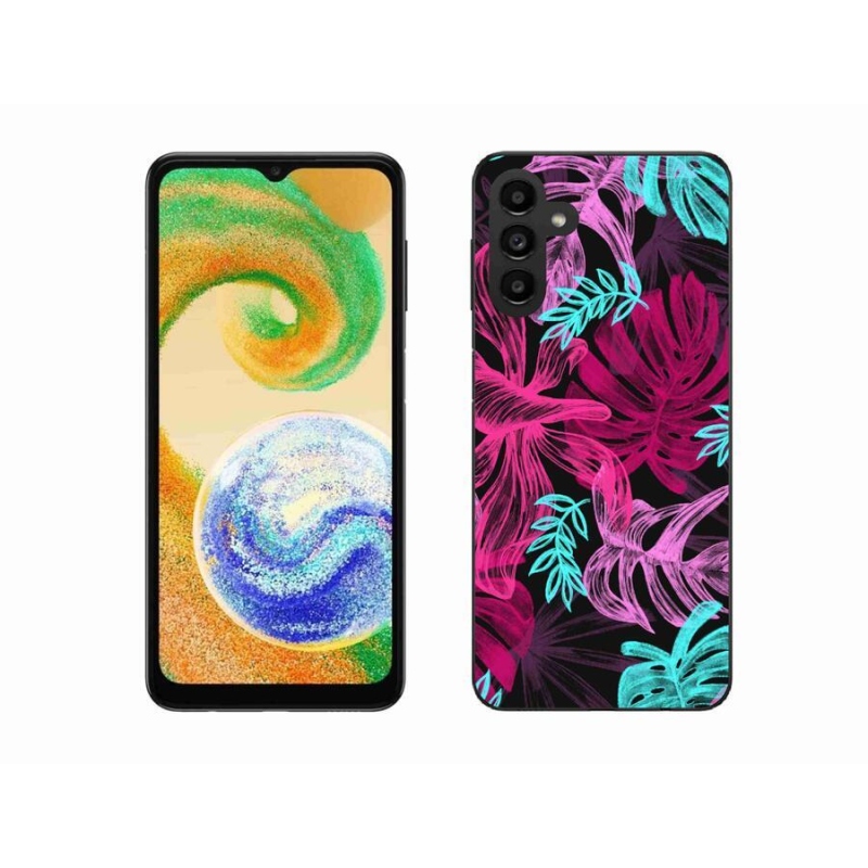 Gélový kryt mmCase na mobil Samsung Galaxy A04s (164.7x76.7x9.1mm) - kvety 1