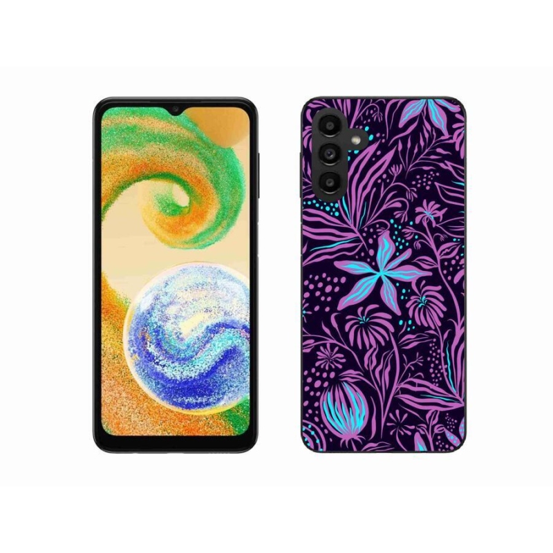 Gélový kryt mmCase na mobil Samsung Galaxy A04s (164.7x76.7x9.1mm) - kvety 2