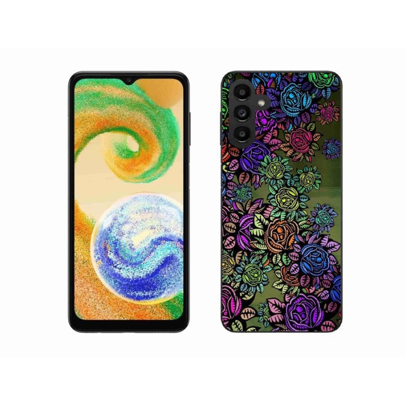 Gélový kryt mmCase na mobil Samsung Galaxy A04s (164.7x76.7x9.1mm) - kvety 6