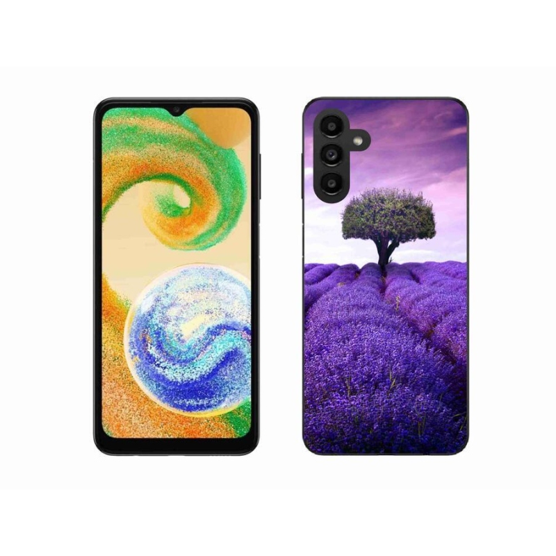 Gélový kryt mmCase na mobil Samsung Galaxy A04s (164.7x76.7x9.1mm) - levanduľová lúka