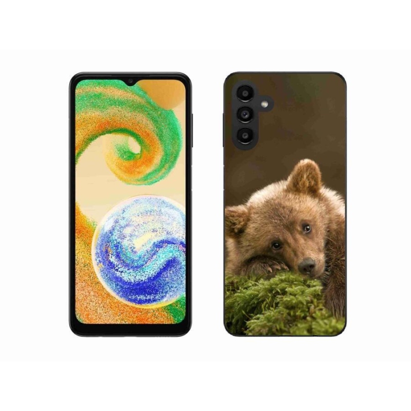 Gélový kryt mmCase na mobil Samsung Galaxy A04s (164.7x76.7x9.1mm) - medveď