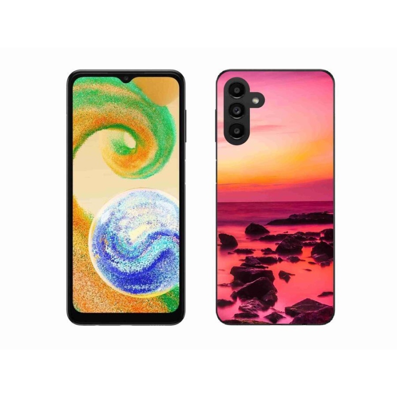 Gélový kryt mmCase na mobil Samsung Galaxy A04s (164.7x76.7x9.1mm) - more a žiara