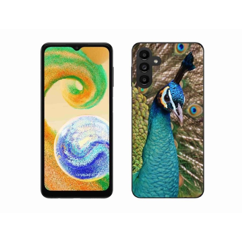 Gélový kryt mmCase na mobil Samsung Galaxy A04s (164.7x76.7x9.1mm) - páv