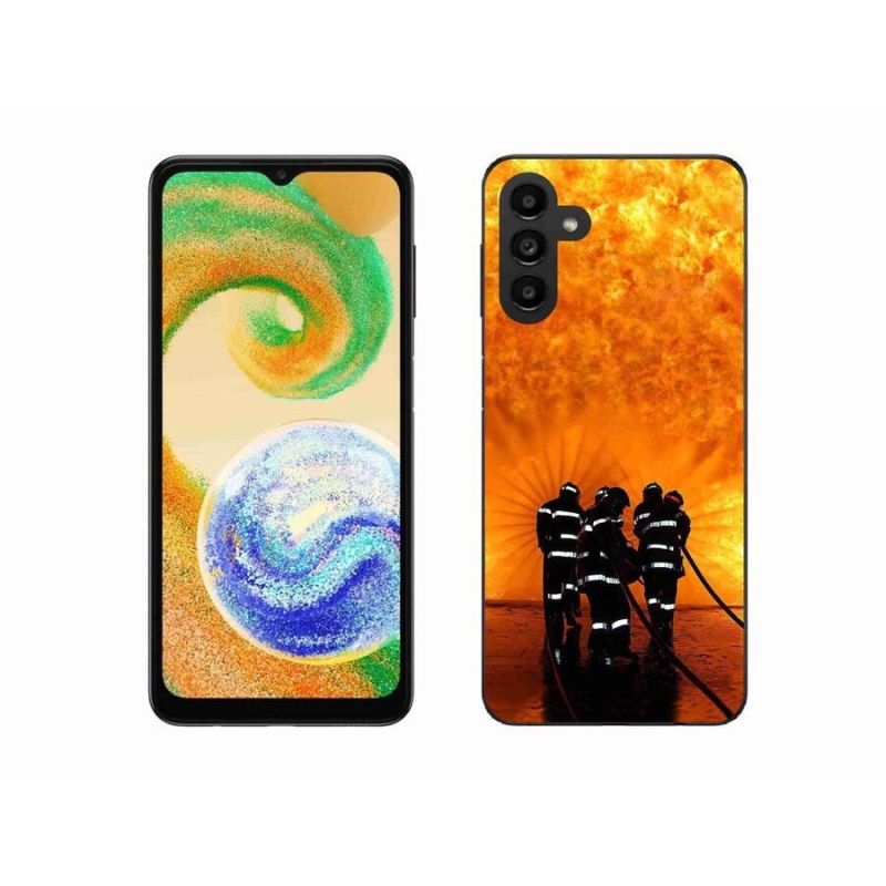 Gélový kryt mmCase na mobil Samsung Galaxy A04s (164.7x76.7x9.1mm) - požiar