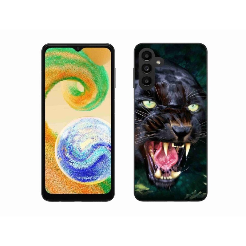 Gélový kryt mmCase na mobil Samsung Galaxy A04s (164.7x76.7x9.1mm) - rozzúrený čierny panter