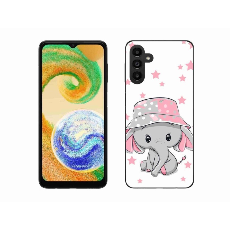 Gélový kryt mmCase na mobil Samsung Galaxy A04s (164.7x76.7x9.1mm) - ružový slon