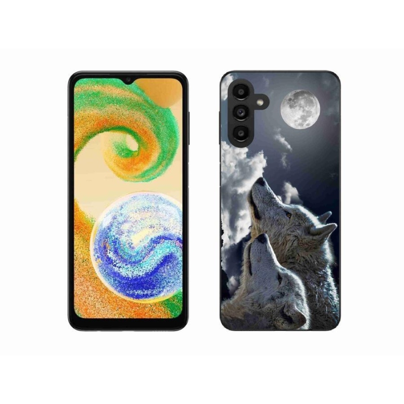 Gélový kryt mmCase na mobil Samsung Galaxy A04s (164.7x76.7x9.1mm) - vlci