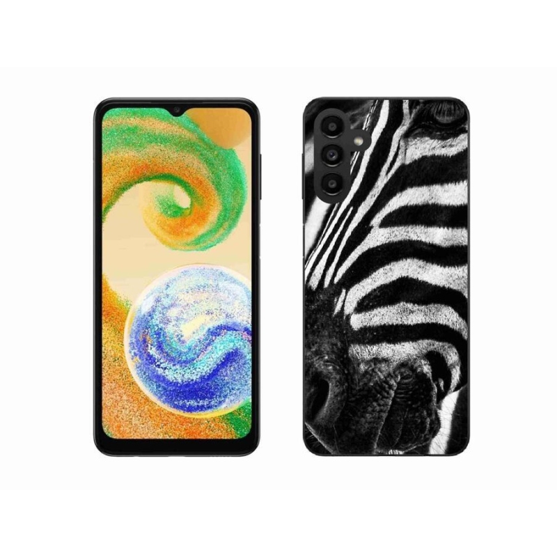 Gélový kryt mmCase na mobil Samsung Galaxy A04s (164.7x76.7x9.1mm) - zebra