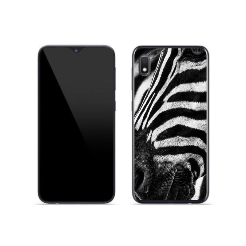 Gélový kryt mmCase na mobil Samsung Galaxy A10 - zebra