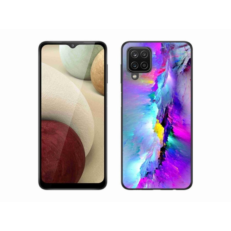 Gélový kryt mmCase na mobil Samsung Galaxy A12 - abstrakt